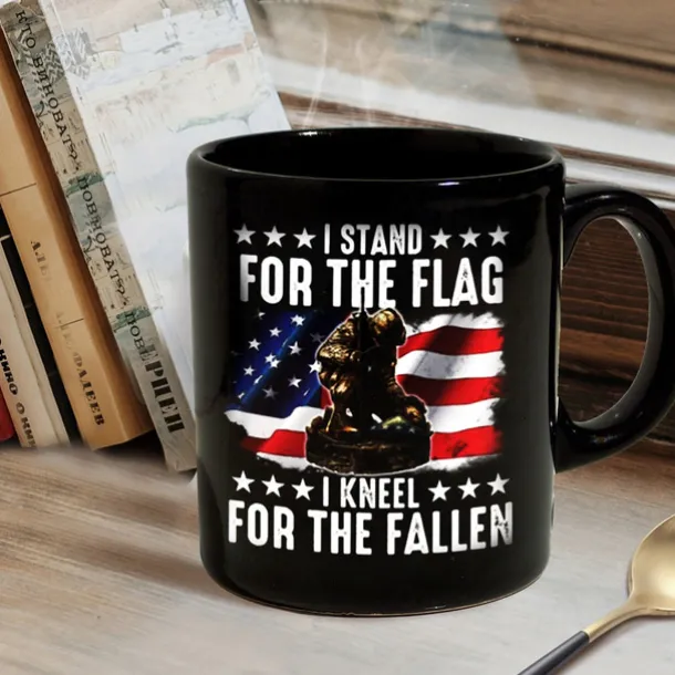 Coffee Mug 3D Print for Veterans Day,Black Mug Independence Day Black Mug For Memorial Day/The Fourth of July