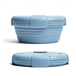 Collapsible Silicone Food Container & Travel Bowl Set - Leakproof, BPA-Free & Space Saving for Camping & Travel