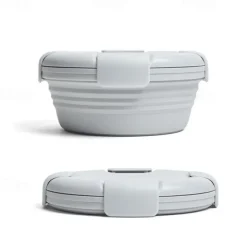 Collapsible Silicone Food Container & Travel Bowl Set - Leakproof, BPA-Free & Space Saving for Camping & Travel