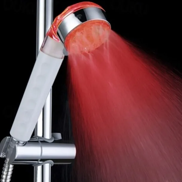 3-Color Temperature Sensitive LED Color Changing Hand Shower