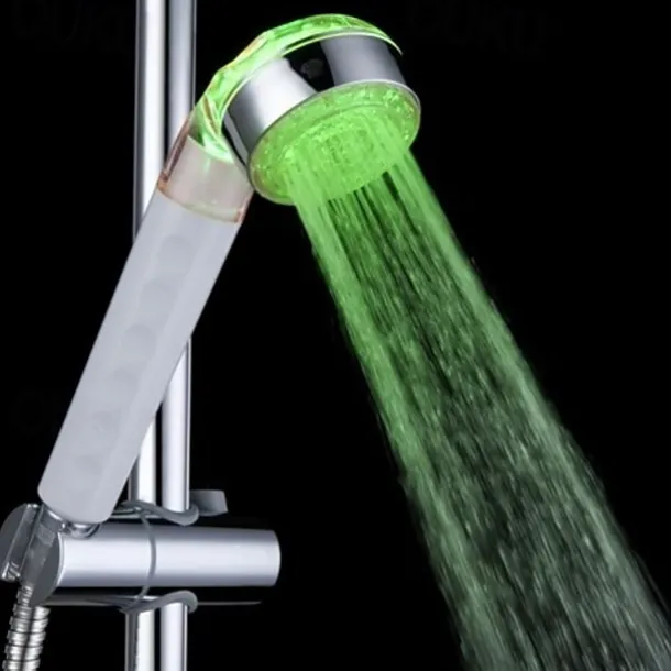 3-Color Temperature Sensitive LED Color Changing Hand Shower