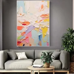 Colorful Knife Painting Large handmade Colorful Abstract Painting Textured Abstract Painting Hand-Painted Abstract Art colorful painting Large Canvas Art Modern Art painting