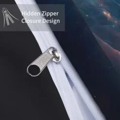 Colorful Neon Lion Head 3-Piece Down Duvet Cover Set for Hotel Bedroom Guest Rooms Bdding Comfort Set