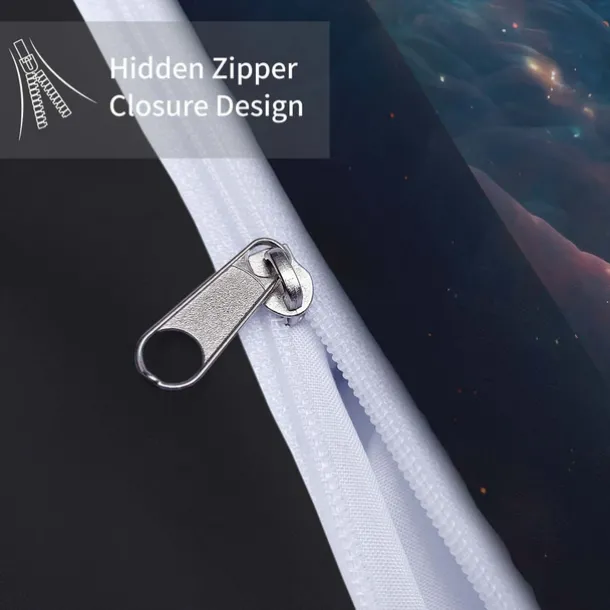 Colorful Neon Lion Head 3-Piece Down Duvet Cover Set for Hotel Bedroom Guest Rooms Bdding Comfort Set