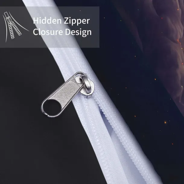 Colorful Neon Lion Head 3-Piece Down Duvet Cover Set for Hotel Bedroom Guest Rooms Bdding Comfort Set