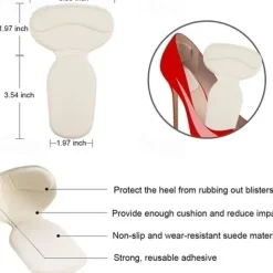 Comfortable Heels Cushioning Pads(Pairs),Heel Grips Cushion Protector Liner Pads Shoes Fit and Comfort Self-Adhesive Insoles Foot Care Preventing Chafing and Blisters