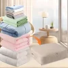 Comforter Storage Bags Ultra Space Saving Self Compression Organizer, Storage Bags for Blankets,Comforters, ClothesHeavy Duty Moving Bags, Storage Tote for Space Saving