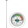 Compost Soil Gardening Thermometer Super-Long Stainless Steel Probe Fertilizer Test Thermometer 50cm
