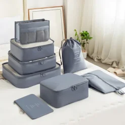 Compression Packing Cubes for Travel Luggage Storage and Backpack Organizer Space Savers, Digital, Toiletry and Makeup Organizers, Clothes, Shoes, Travel Bags Set