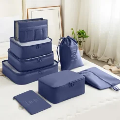 Compression Packing Cubes for Travel Luggage Storage and Backpack Organizer Space Savers, Digital, Toiletry and Makeup Organizers, Clothes, Shoes, Travel Bags Set