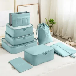 Compression Packing Cubes for Travel Luggage Storage and Backpack Organizer Space Savers, Digital, Toiletry and Makeup Organizers, Clothes, Shoes, Travel Bags Set