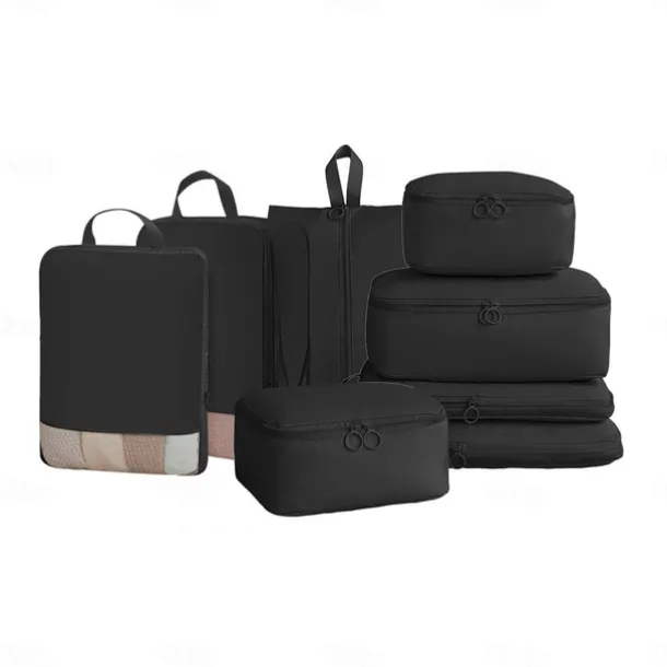 Compression Packing Cubes Set for Travel Luggage Storage and Organizer Space Savers, Digital, Toiletry, Makeup, Clothes, Shoes, Travel Bags