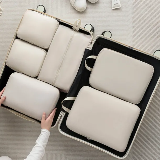 Compression Packing Cubes Set for Travel Luggage Storage and Organizer Space Savers, Digital, Toiletry, Makeup, Clothes, Shoes, Travel Bags