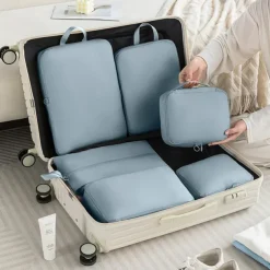 Compression Packing Cubes Set for Travel Luggage Storage and Organizer Space Savers, Digital, Toiletry, Makeup, Clothes, Shoes, Travel Bags