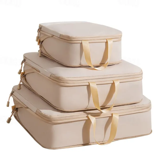 Compression Packing Cubes Set for Travel Luggage Storage and Organizer Space Savers, Clothes, Shoes, Digital Accessories, Toiletry Bags, Clothing Organizer Travel Bags