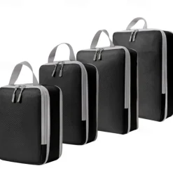 Compression Travel Packing Cubes Set for Luggage Storage and Backpack Organizer Space Savers, Digital, Toiletry, Makeup, Clothes, Shoes, Travel Bags