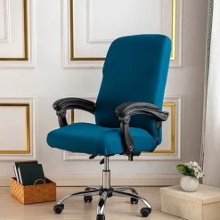 Computer Chair Cover, Stretch Office Chair Cover Rotating Gaming Seat Slipcover Soft Durable Washable