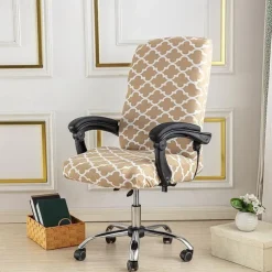 Computer Chair Cover, Stretch Office Chair Cover Rotating Gaming Seat Slipcover Soft Durable Washable