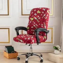 Computer Chair Cover, Stretch Office Chair Cover Rotating Gaming Seat Slipcover Soft Durable Washable