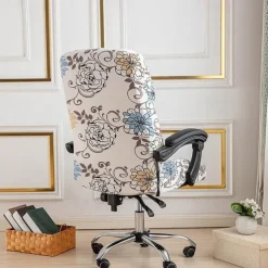 Computer Chair Cover, Stretch Office Chair Cover Rotating Gaming Seat Slipcover Soft Durable Washable