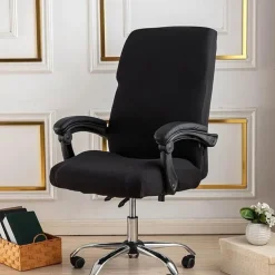 Computer Chair Cover, Stretch Office Chair Cover Rotating Gaming Seat Slipcover Soft Durable Washable
