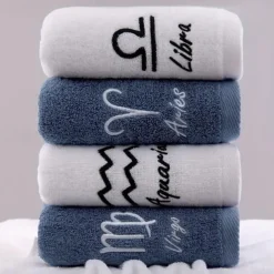 Constellation Towel 100% Cotton Towel Creative Couple Gift Thickened Sports Face Towel Pure Cotton Towel