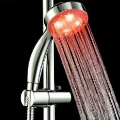 Contemporary Hand Shower Chrome Feature - Shower / Color Gradient / Rainfall, Shower Head