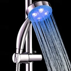 Contemporary Hand Shower Chrome Feature - Shower / Color Gradient / Rainfall, Shower Head
