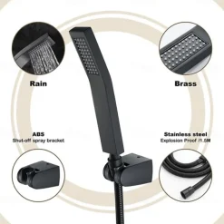 Contemporary Hand Shower Chrome / Brushed / Ti-PVD Feature - Shower, Shower Head / Stainless Steel / Brass / Yes