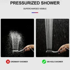 Contemporary Hand Shower Electroplated Feature - Multi - mode, Shower Head