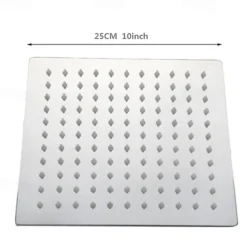 Contemporary Rain Shower Electroplated Feature - Water-saving, Shower Head