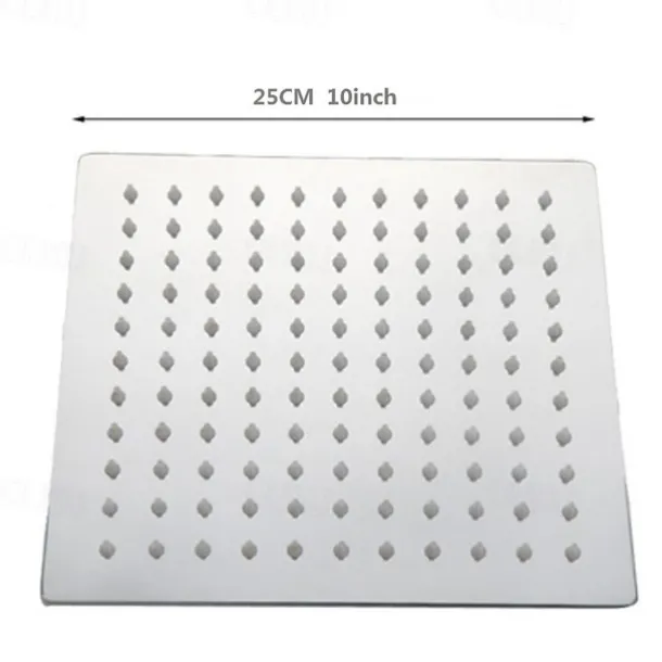 Contemporary Rain Shower Electroplated Feature - Water-saving, Shower Head