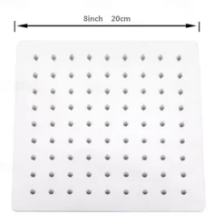 Contemporary Rain Shower Electroplated Feature - Water-saving, Shower Head