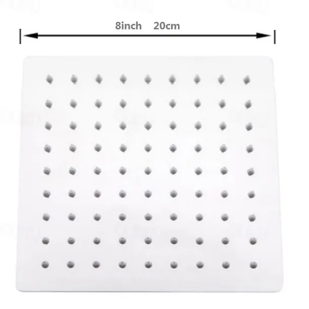 Contemporary Rain Shower Electroplated Feature - Water-saving, Shower Head