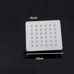 Contemporary Rain Shower Electroplated Feature - Water-saving, Shower Head