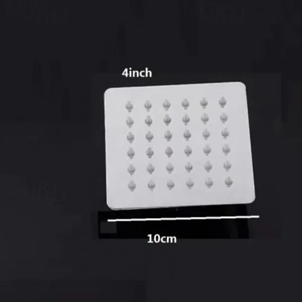 Contemporary Rain Shower Electroplated Feature - Water-saving, Shower Head