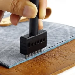 Convinent Circular Cut 2/4/6 Hole DIY Drilling Leather Leather Craft Punching Tool 5mm Spacing Prong Punch Tool