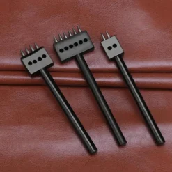 Convinent Circular Cut 2/4/6 Hole DIY Drilling Leather Leather Craft Punching Tool 5mm Spacing Prong Punch Tool