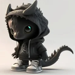 Cool Dragon Figures Halloween Dinosaur Statue Garden Dragon Sculpture Made of Resin Animal Figure Decoration for Outdoor Use Garden Decor Ornaments