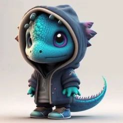 Cool Dragon Figures Halloween Dinosaur Statue Garden Dragon Sculpture Made of Resin Animal Figure Decoration for Outdoor Use Garden Decor Ornaments