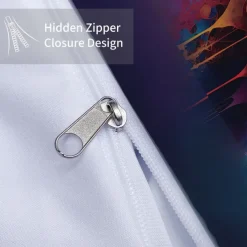 Cool Earphones Monkey Printed 3-Piece Down Duvet Set Hotel Bedroom Room Luxury Bedding Comfortable Set 1 Down Duvet Set 2 Pillowcase Queen Bed Set 2 Piece Set 3 Piece Set Intimate Grinding Soft Short