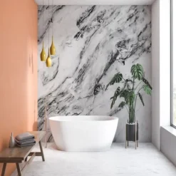 Cool Wallpapers Abstract Marble Wallpaper Wall Mural Gold Wall Covering Sticker Peel and Stick Removable PVC/Vinyl Material Self Adhesive/Adhesive Required Wall Decor for Living Room Kitchen Bathroom