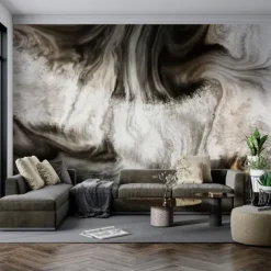 Cool Wallpapers Abstract Marble Wallpaper Wall Mural Gold Wall Covering Sticker Peel and Stick Removable PVC/Vinyl Material Self Adhesive/Adhesive Required Wall Decor for Living Room Kitchen Bathroom