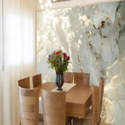 Cool Wallpapers Abstract Marble Wallpaper Wall Mural Gold Wall Covering Sticker Peel and Stick Removable PVC/Vinyl Material Self Adhesive/Adhesive Required Wall Decor for Living Room Kitchen Bathroom