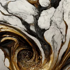 Cool Wallpapers Abstract Marble Wallpaper Wall Black Gold Wall Covering Sticker Peel and Stick Removable PVC/Vinyl Material Self Adhesive/Adhesive Required Wall Decor for Living Room Kitchen Bathroom