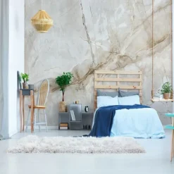 Cool Wallpapers Abstract Marble Wallpaper Wall Mural White Covering Sticker Peel and Stick Removable PVC/Vinyl Material Self Adhesive/Adhesive Required Wall Decor for Living Room Kitchen Bathroom