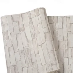 Cool Wallpapers Brick Wallpaper Wall Mural Wall Covering Sticker Film Modern Faux Brick non Woven Home Decor 53x1000cm/20.87''x393.7''