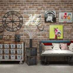 Cool Wallpapers Brick Wallpaper Wall Mural Wall Covering Sticker Film Modern Faux Brick non Woven Home Decor 53x1000cm/20.87''x393.7''