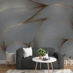 Cool Wallpapers 3D Abstract Mural Wallpaper Wall Mural Wall Stickers Leaves Abstract Outline Picture Suitable For Hotel Living Room Bedroom Art Deco
