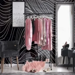 Cool Wallpapers 3D Abstract Mural Wallpaper Wall Mural Wall Stickers Leaves Abstract Outline Picture Suitable For Hotel Living Room Bedroom Art Deco